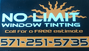 No Limit Window Tinting company logo.